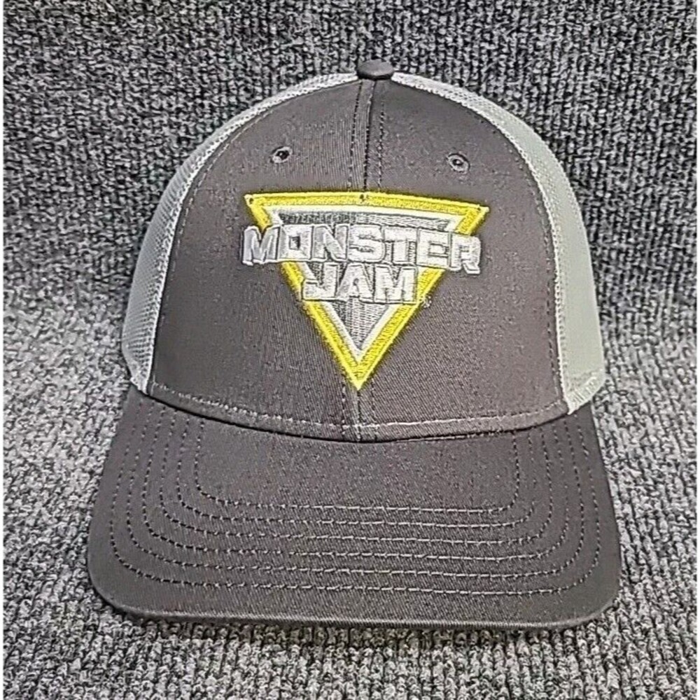 NWT CAP AMERICA Monster Jam mesh snap back trucker hat adjustable